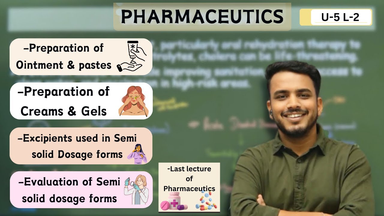 Preparation of ointment | paste | creams | gel | excipients in semi solid | evaluation of semi solid
