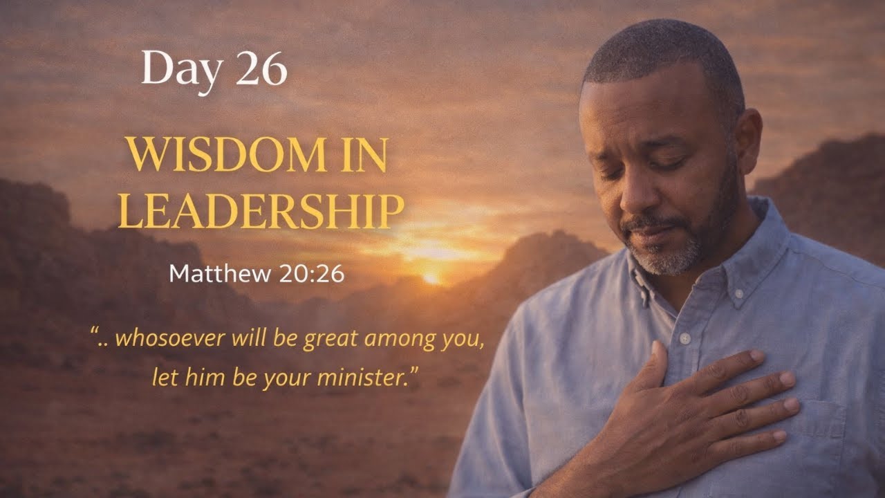Day 26 – Wisdom in Leadership  Matthew 20:26 (KJV)