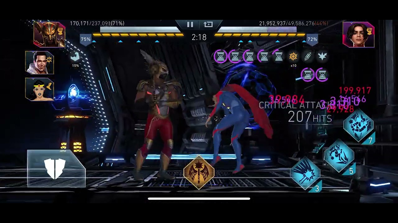 League Invasion D1 Hawkman with ThanagarianMace & Infinite Combo 🆚 GirlOfSteel Supergirl SoulCrystal