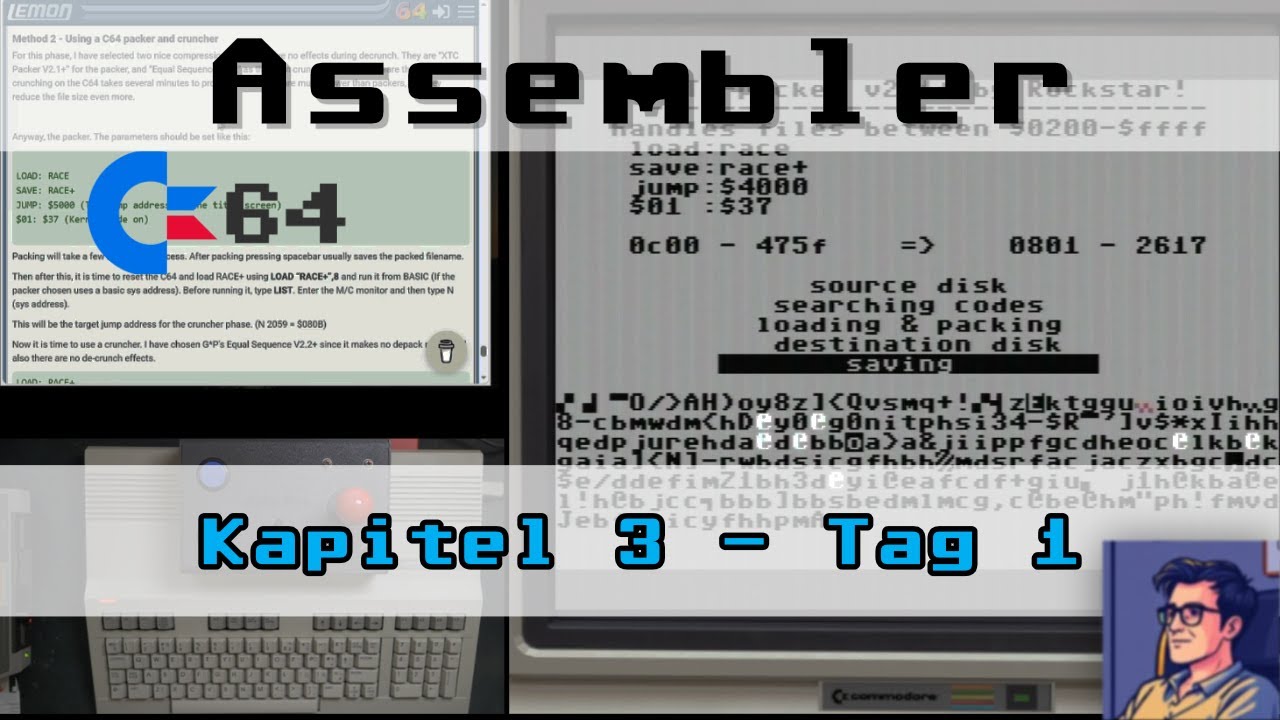 Lerne Assembler | Programmiere ein Spiel | Kapitel 3 - Tag 1