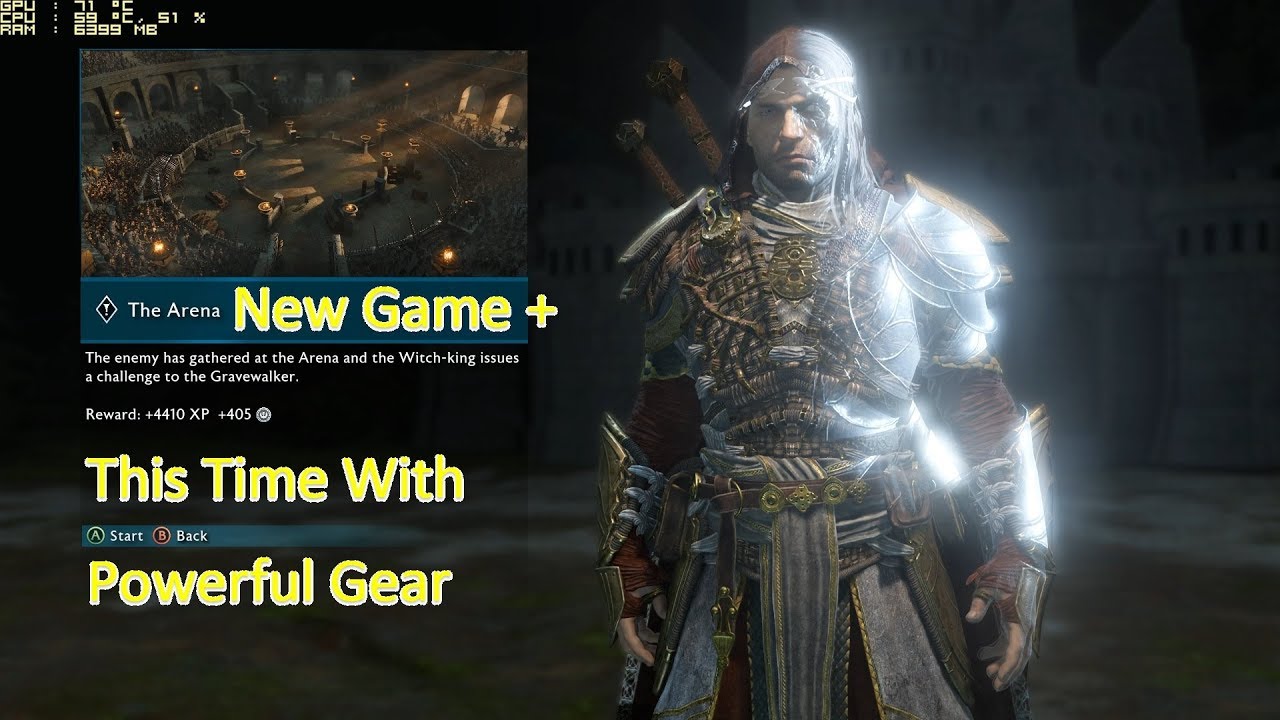Shadow of War   New Game Plus The Arena