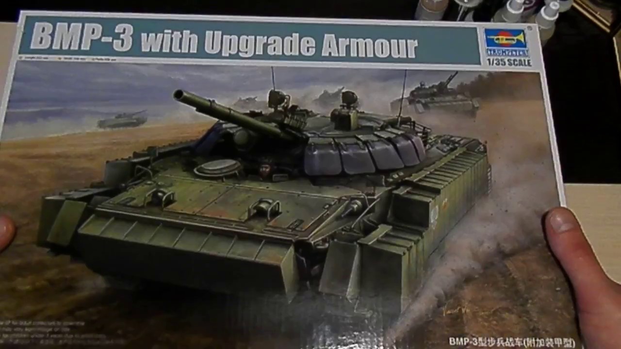 Распаковка Trumpeter  БМП-3 с Динамической защитой