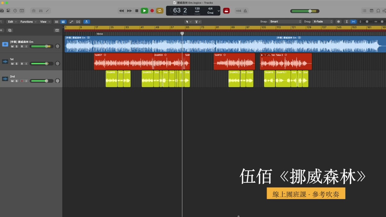 伍佰《挪威森林》｜口琴線上團班課，參考吹奏｜[ DMing Studio ]