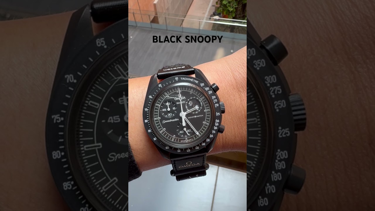 SWATCH BLACK SNOOPY สวย โดน Moonswatch