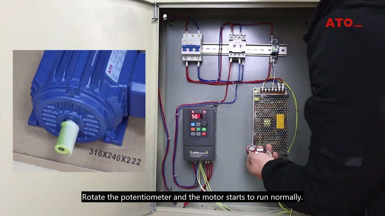 How to control VFD frequency with a speed potentiometer