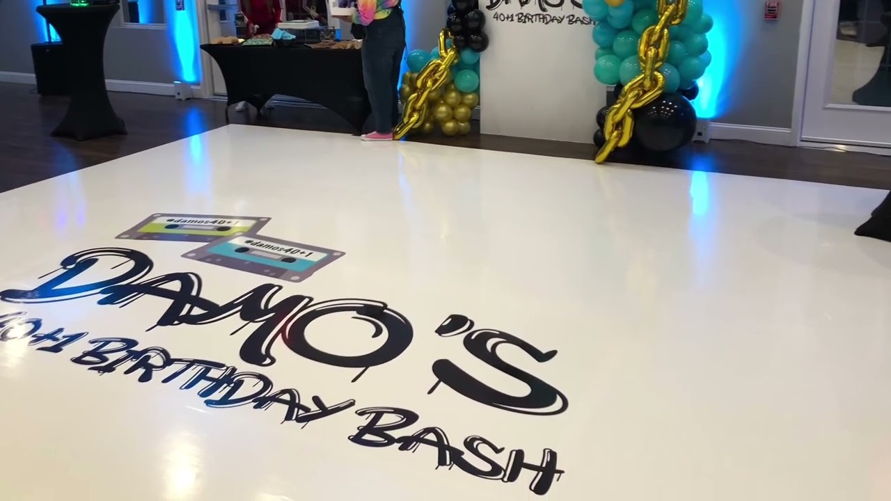 Vinyl Floor Wrap for Dancefloors - Floor Decal - Stage Wraps - Washington DC, MD, VA