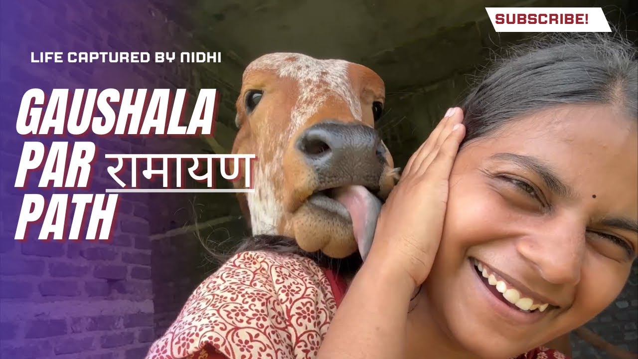Aaj gaushala par hua akhand ramayan path aur tulsi ki masti vlog 36