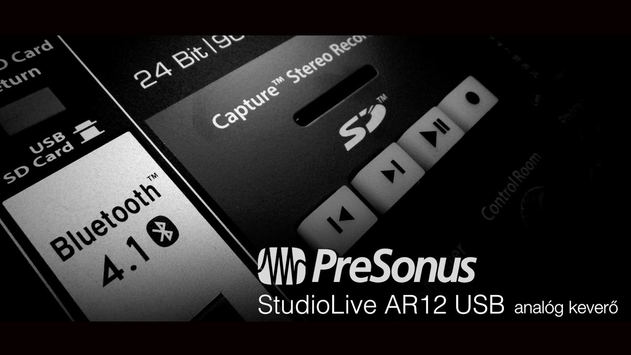 PreSonus StudioLive AR12 USB anal&oacute;g keverő