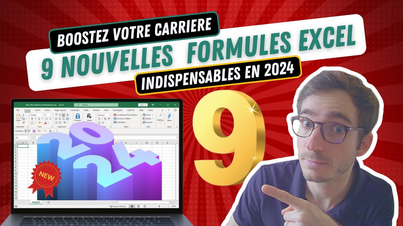 9 NOUVELLES formules Excel pour 2024 😱 : INCONTOURNABLE pour doubler votre productivité ! 🔥