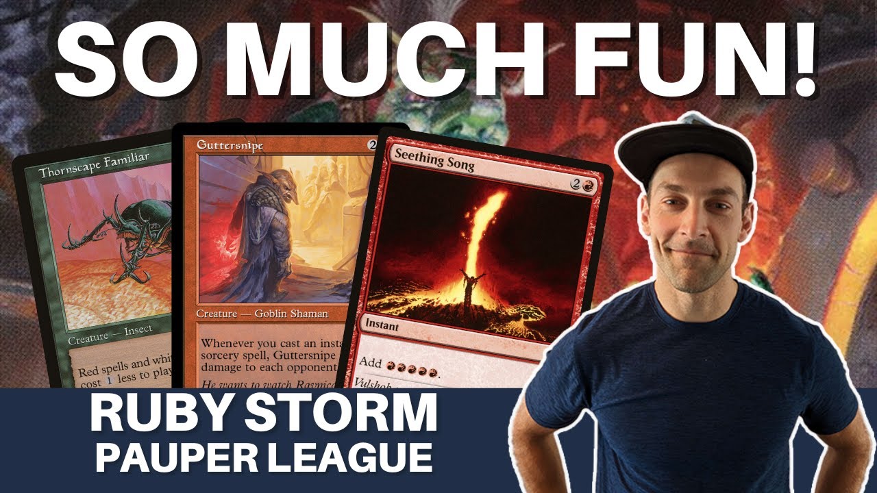 THIS DECK RULES! MTG Pauper Ruby Storm is so sweet! We just absolutely blast off