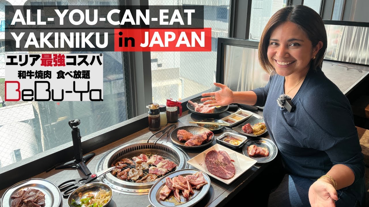 We went to an All-You-Can-Eat Yakiniku restaurant for 4,939 Yen ($36) each to celebrate 1,000 subs!