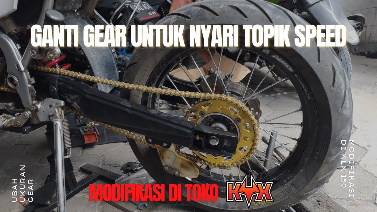 MODIFIKASI GEAR SUPERMOTO BIAR DAPET TOPSPEEDNYA