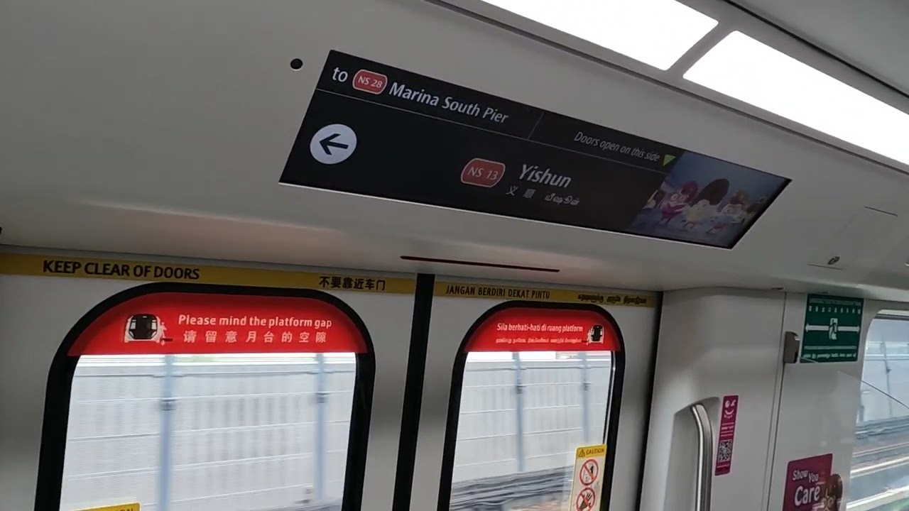 SMRT Trains R151, Changchun Alstom Movia - Canberra to Yishun (North-South MRT Line)
