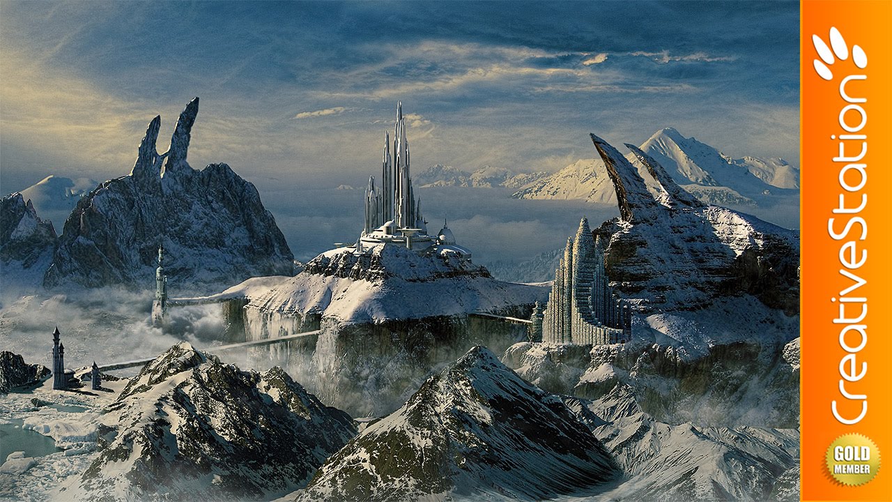 Snowy kingdome - Speed art (