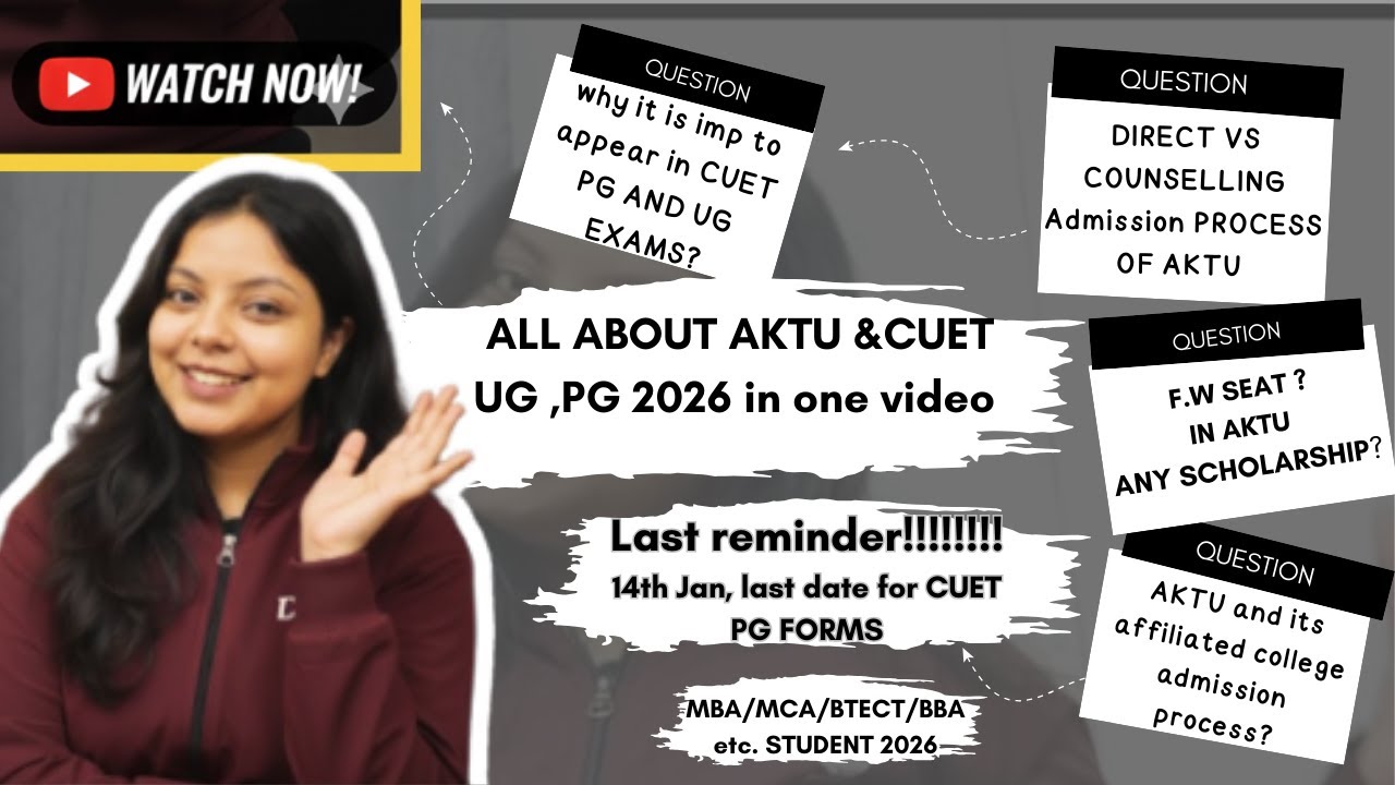#AKTU Direct Admission vs. Counseling: 2026 Admission Process | CUET UG/PG Full Details 🎓#CUET#UG#PG