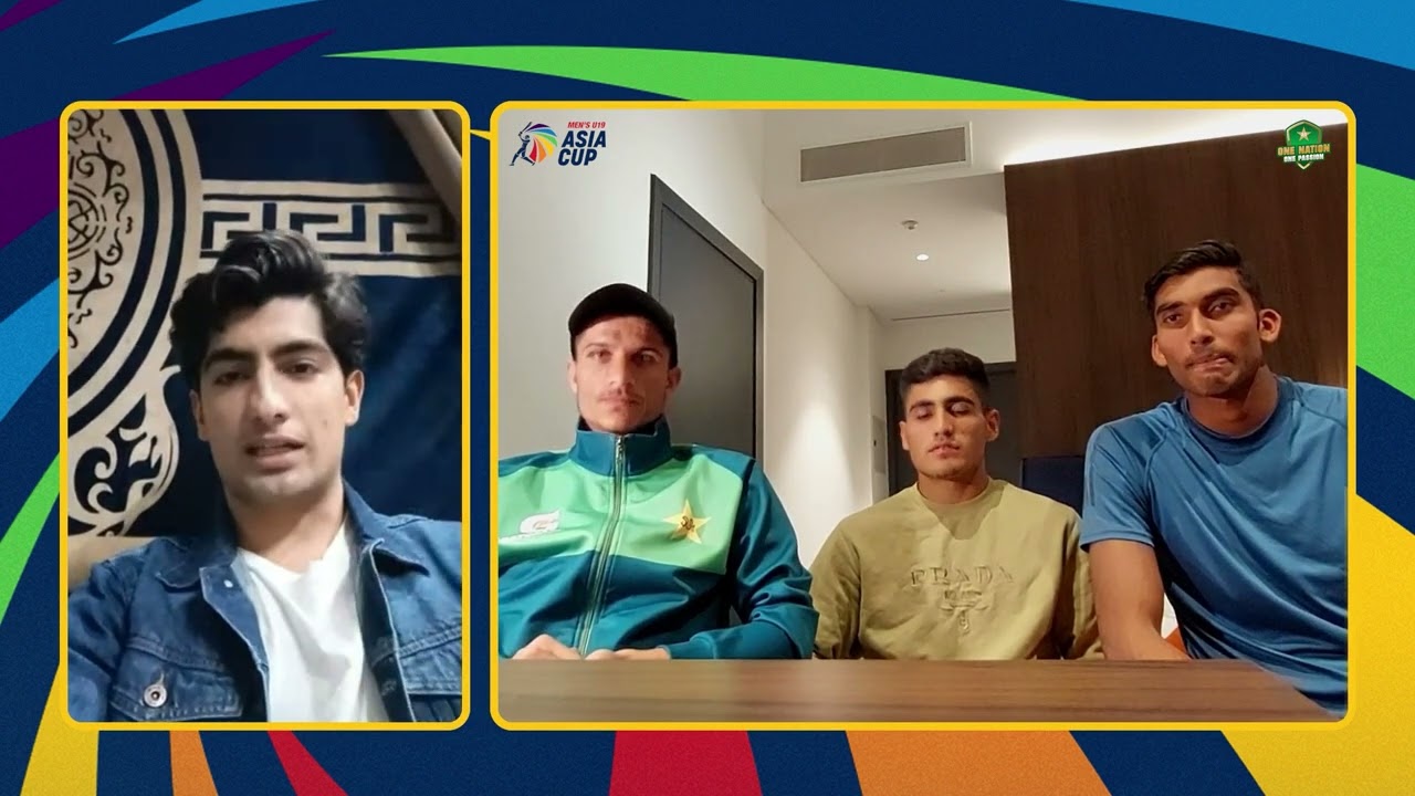 Naseem Shah chats with the Pakistan U19 Pace Trio | PCB | MA2A