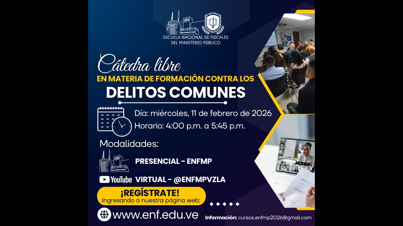 Cátedra libre en materia de formación contra los delitos comunes.