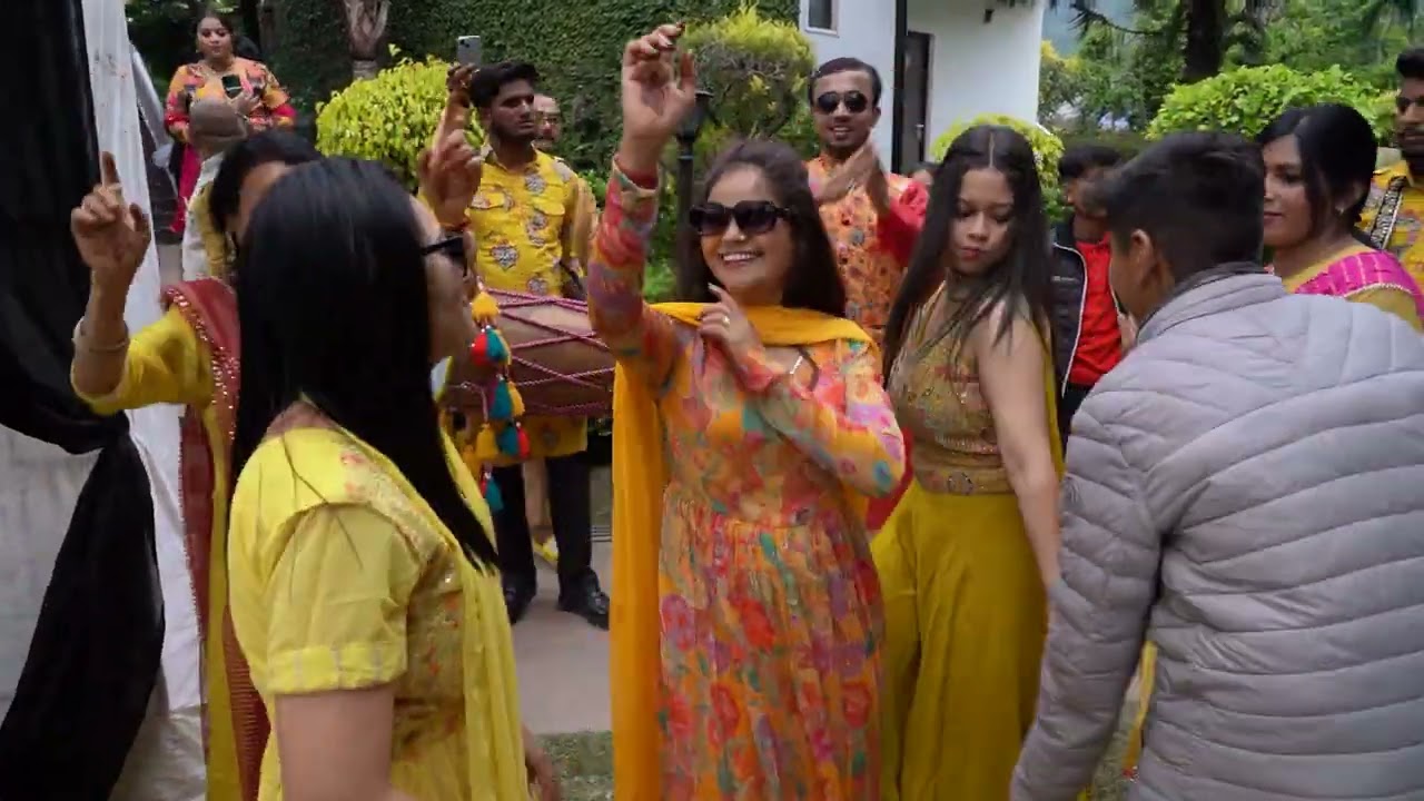 Aditya and Simran, Haldi Ceremony, Woodcastle Resort, Dhikuli, Ramnagar