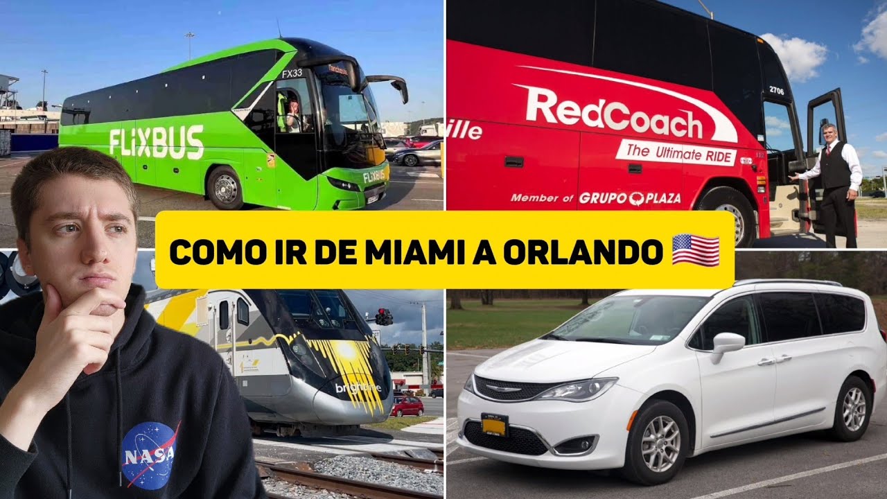¿Cual es LA MEJOR FORMA de VIAJAR entre MIAMI Y ORLANDO? ¿Auto, bus o tren? | AERONAUTNICO
