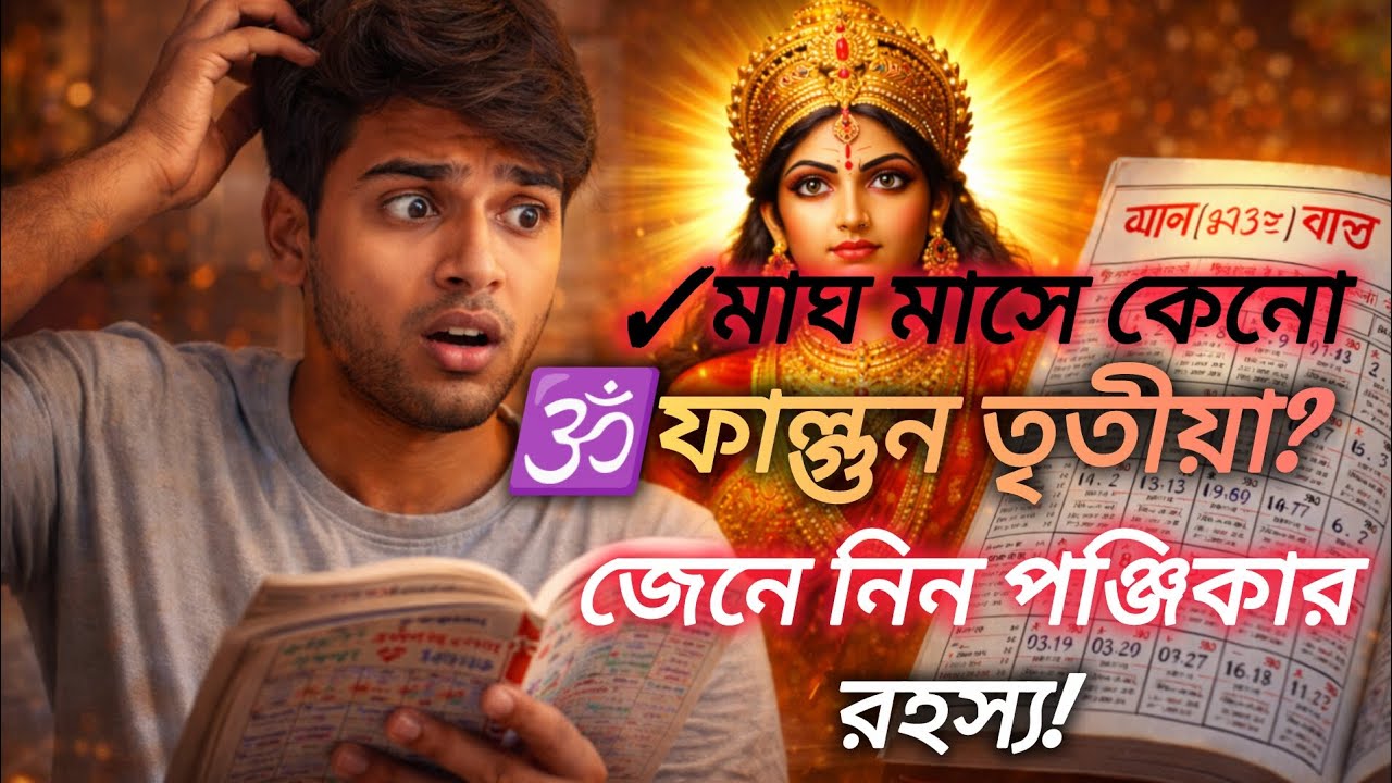 🕉️মাঘ মাস চলছে… তবু আজ কেন ফাল্গুন তৃতীয়া? | Bengali Hindu Calendar Confusion Explained🌺🙏