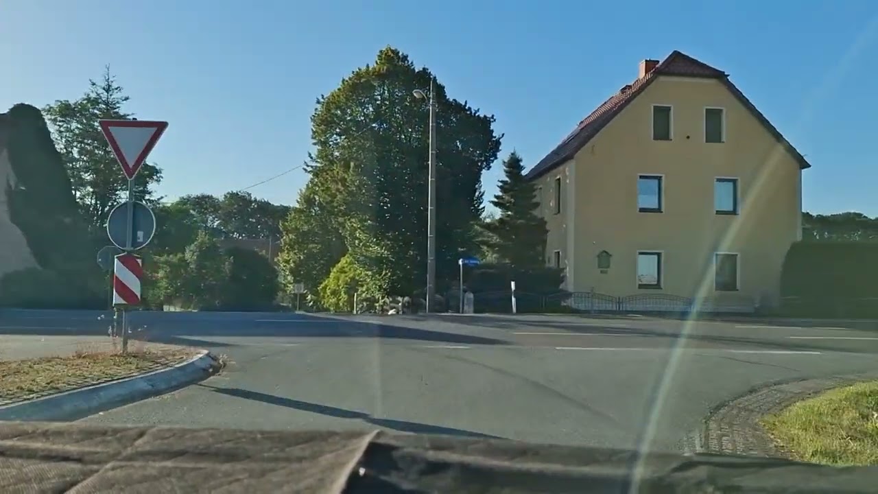 # Fahrt nach Riesa über die Dörfer # Am Riesa Bahnhof vorbei #