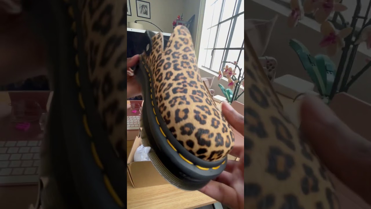 Dr. Marten’s Zebzag/leopard print. 
