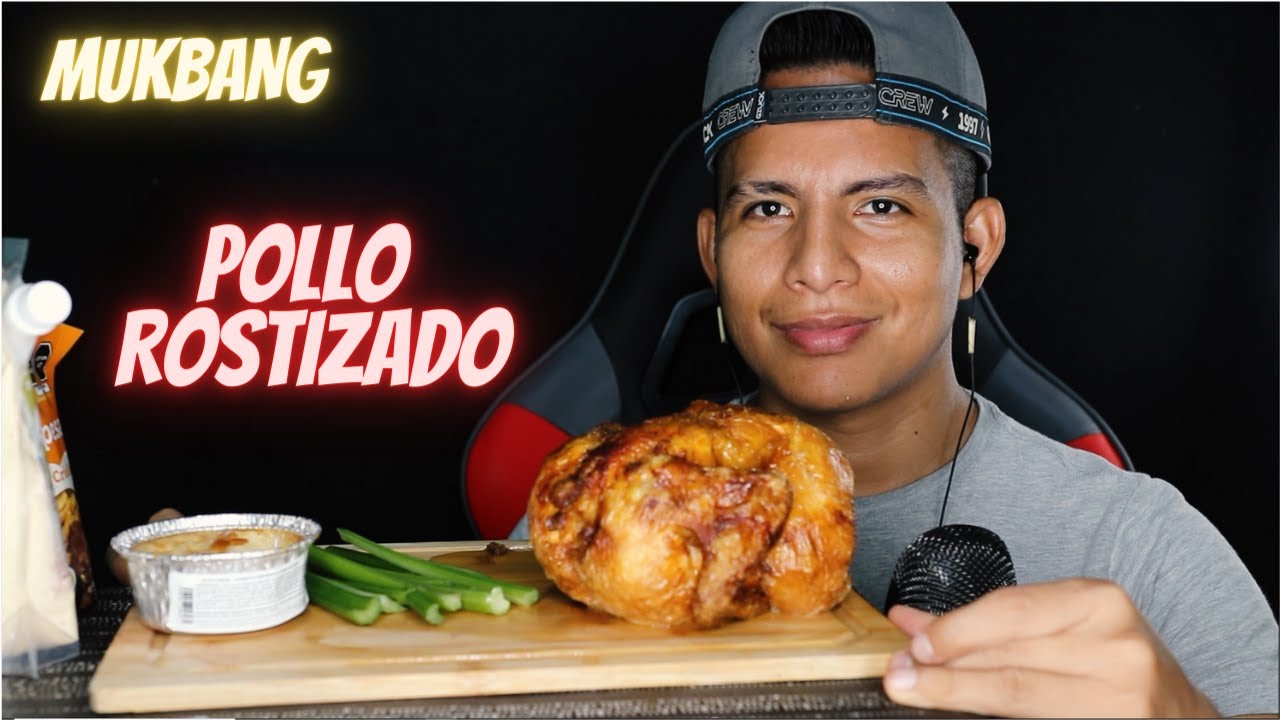 MUKBANG POLLO ROSTIZADO  || asmr eating rotisserie chicken