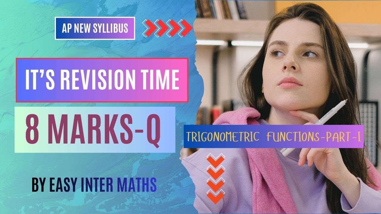 8-Marks Questions - Trigonometric Functions-Part-I ,1st Year Inter Maths  @EasyInterMaths