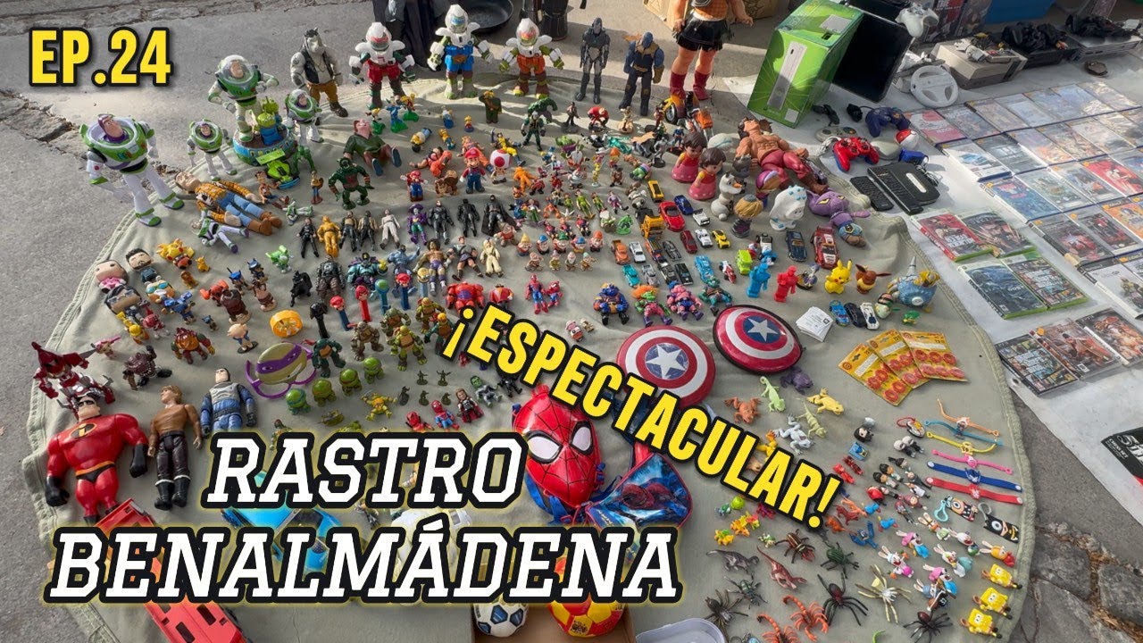 ENORME RASTRO de BENALMÁDENA (Málaga). Cazando JUGUETES VINTAGE, VHS, VIDEOJUEGOS... EP.24