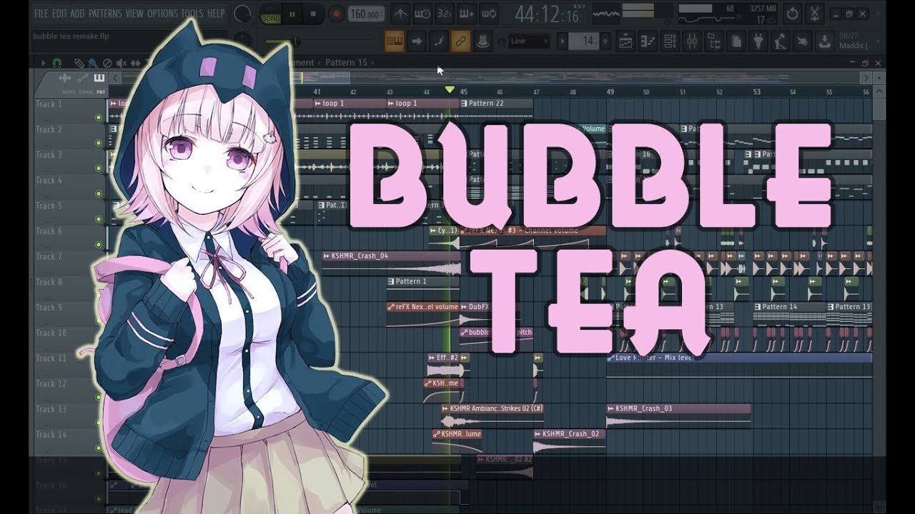 dark cat - BUBBLE TEA (feat. juu & cinders) on FL Studio by Jimbreng (Free FLP)
