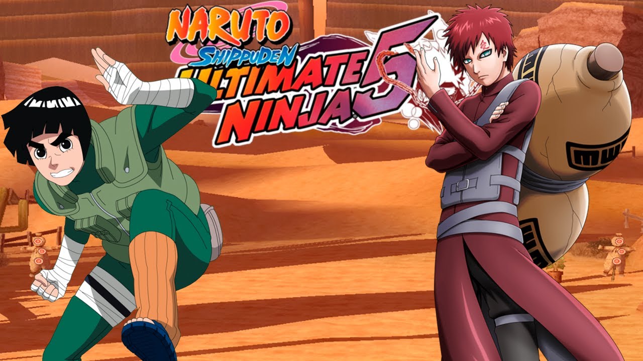 Rock Lee vs Gaara - Ultimate Taijutsu - Naruto Shippuden Ultimate Ninja 5