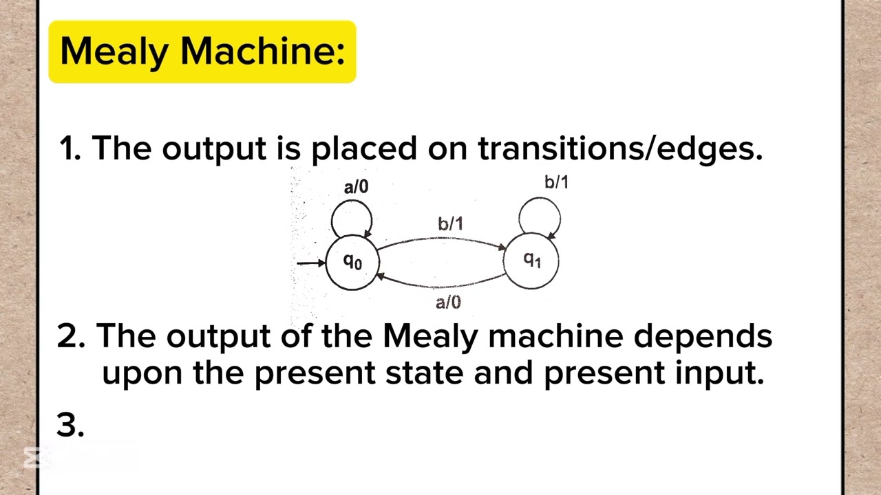 Moore Machine Vs Mealy Machine||Difference between Moore Machine and Mealy Machine #automata #video 