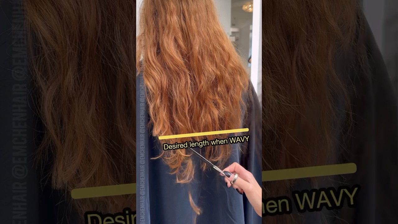 Cutting naturally wavy hair