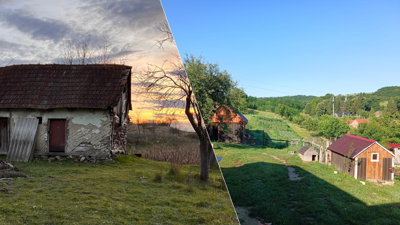Rebuilding an abandoned homestead in Romania . (two years later)