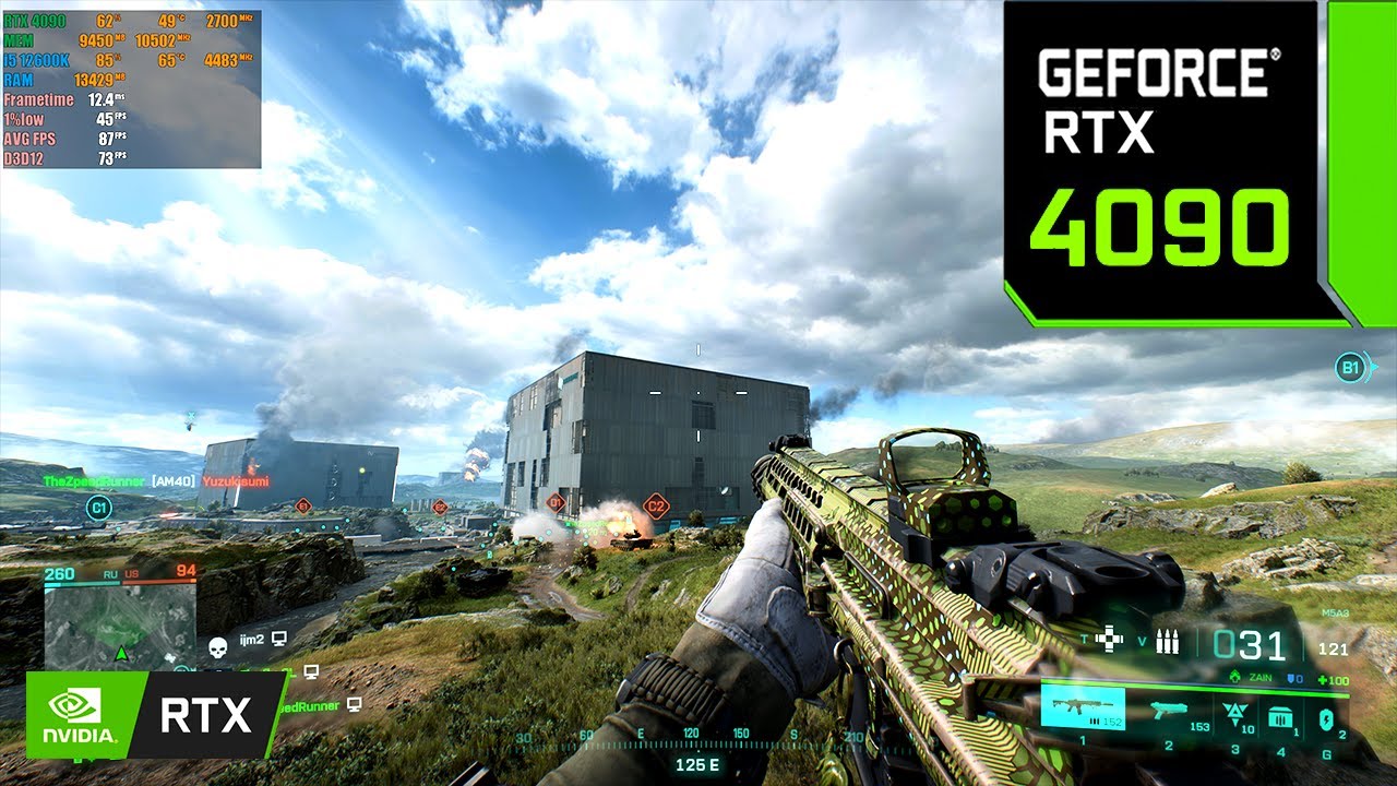 Battlefield 2042 Season 3 : RTX 4090 24GB ( 4K Ultra Graphics RTX ON / DLSS OFF )