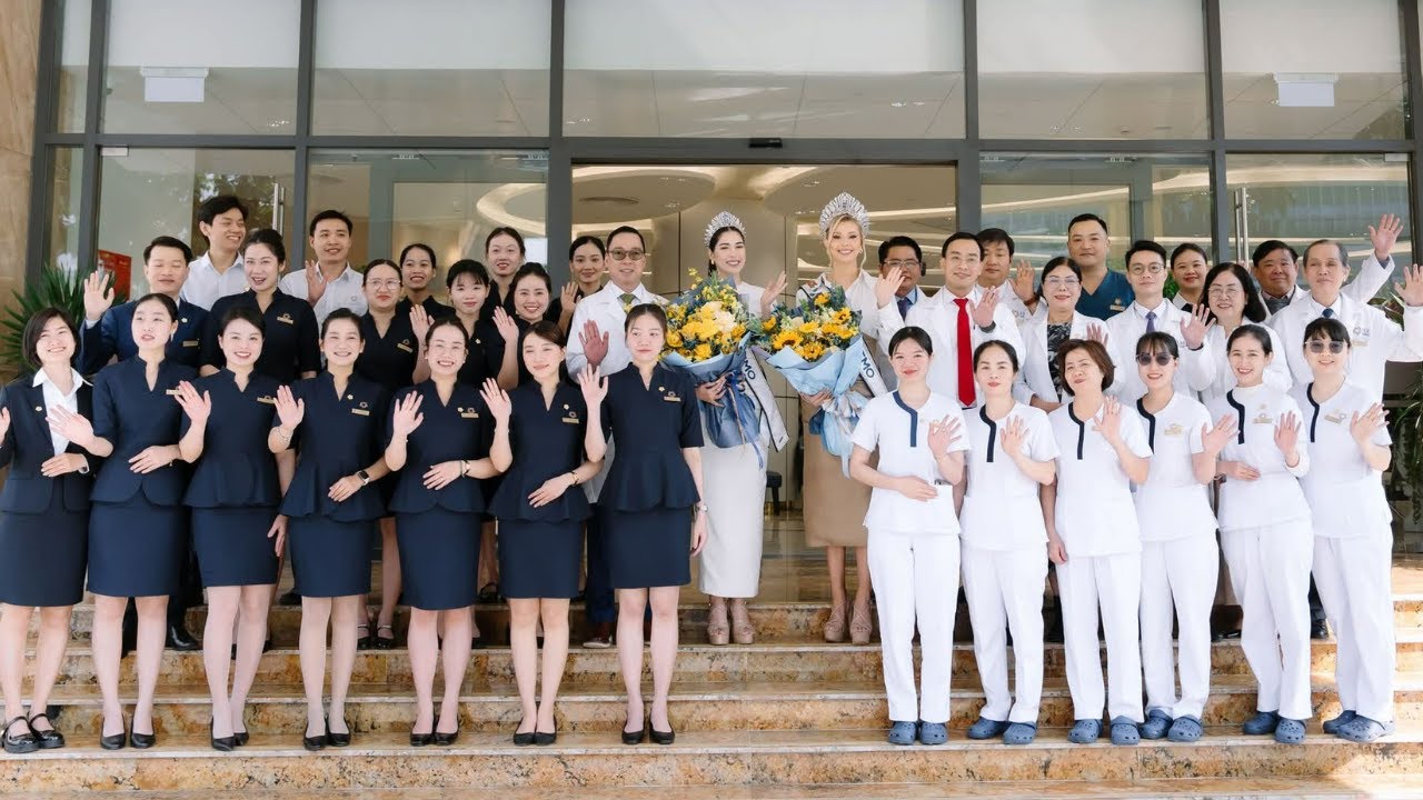 Welcomed at HueInternationalGeneralHospital Top2 Miss Cosmo2025 Yolina Lindquist & Chelsea Fernandez