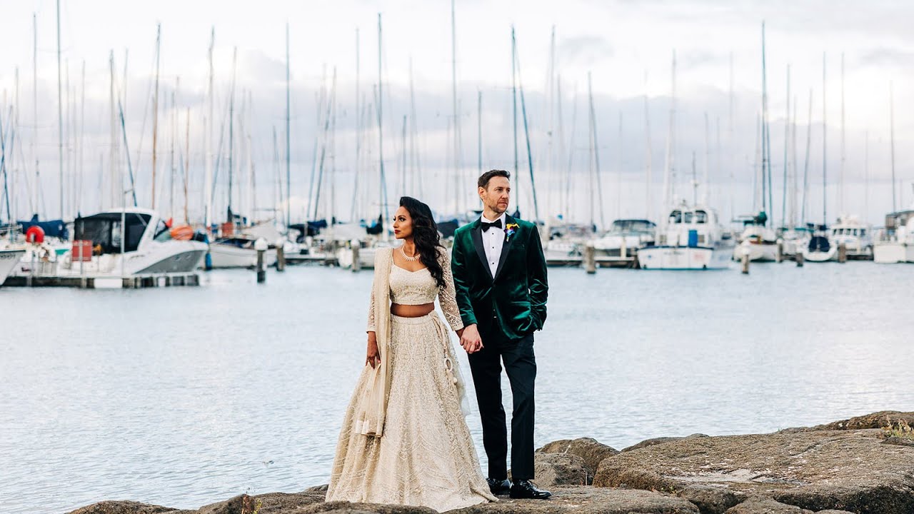 Sharenya & Warren's Indian-Australian Wedding Film | The Pier Geelong