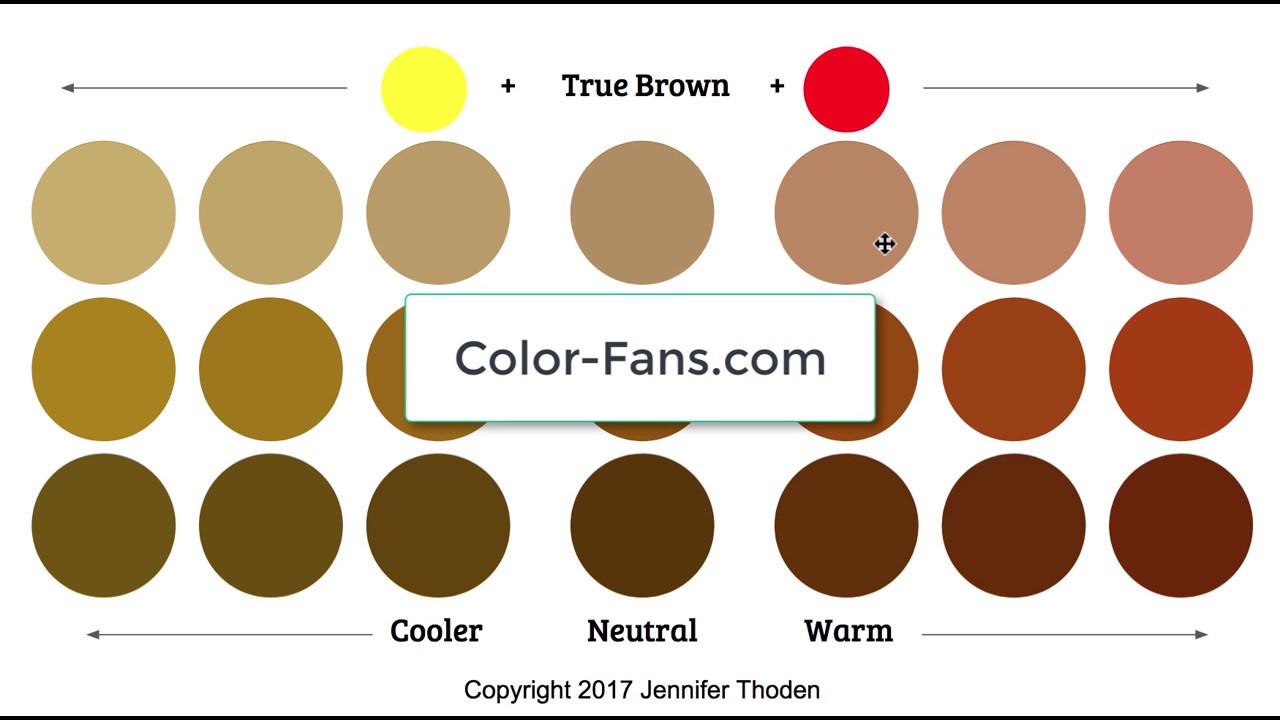 Color Theory: Warm Brown vs Cool Brown