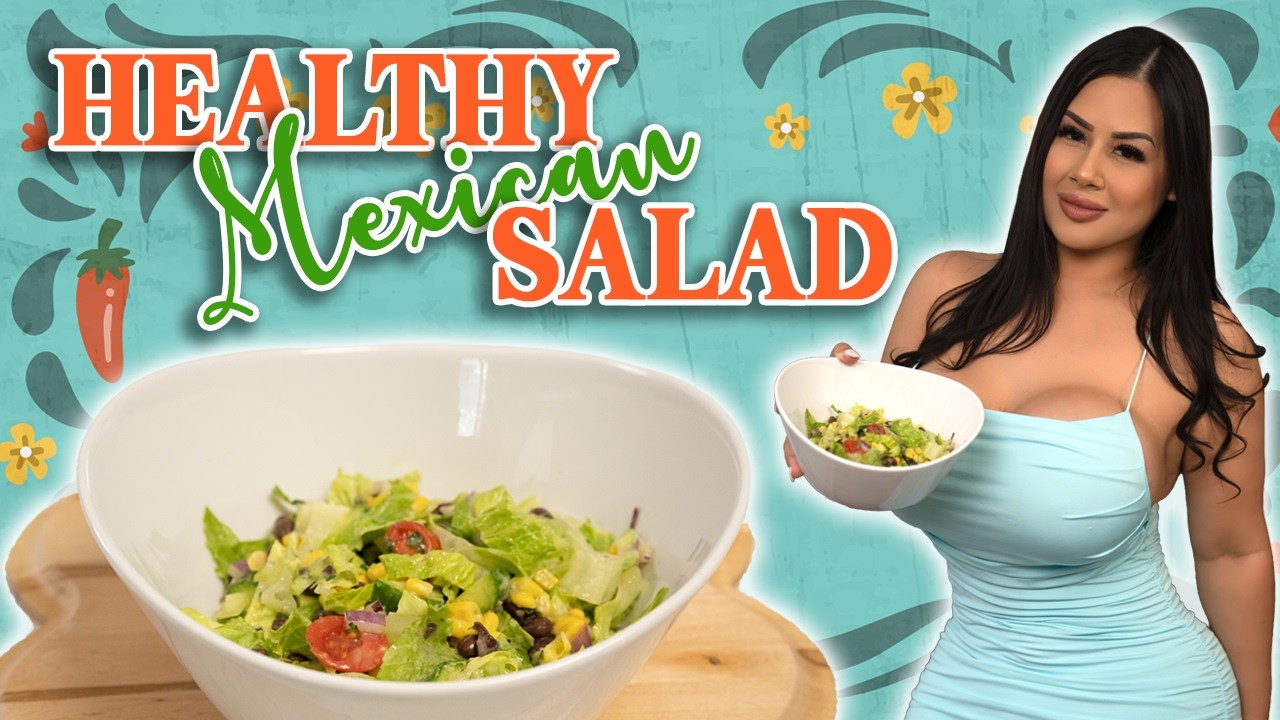 Healthy Mexican Salad! Quick, Easy, & Tasty!
