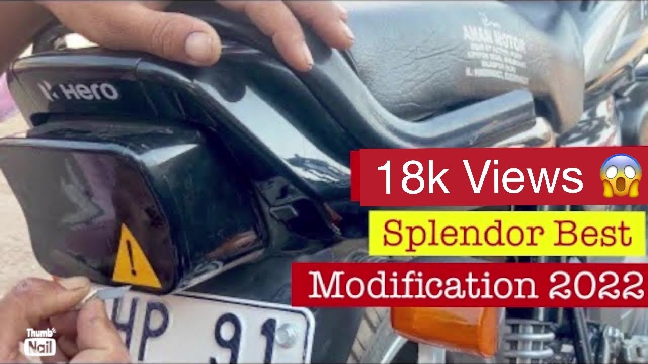 New Splendor Back Light New Sticker 2022 🔥 || DEEP VIBE #splendormodification #splendormodified