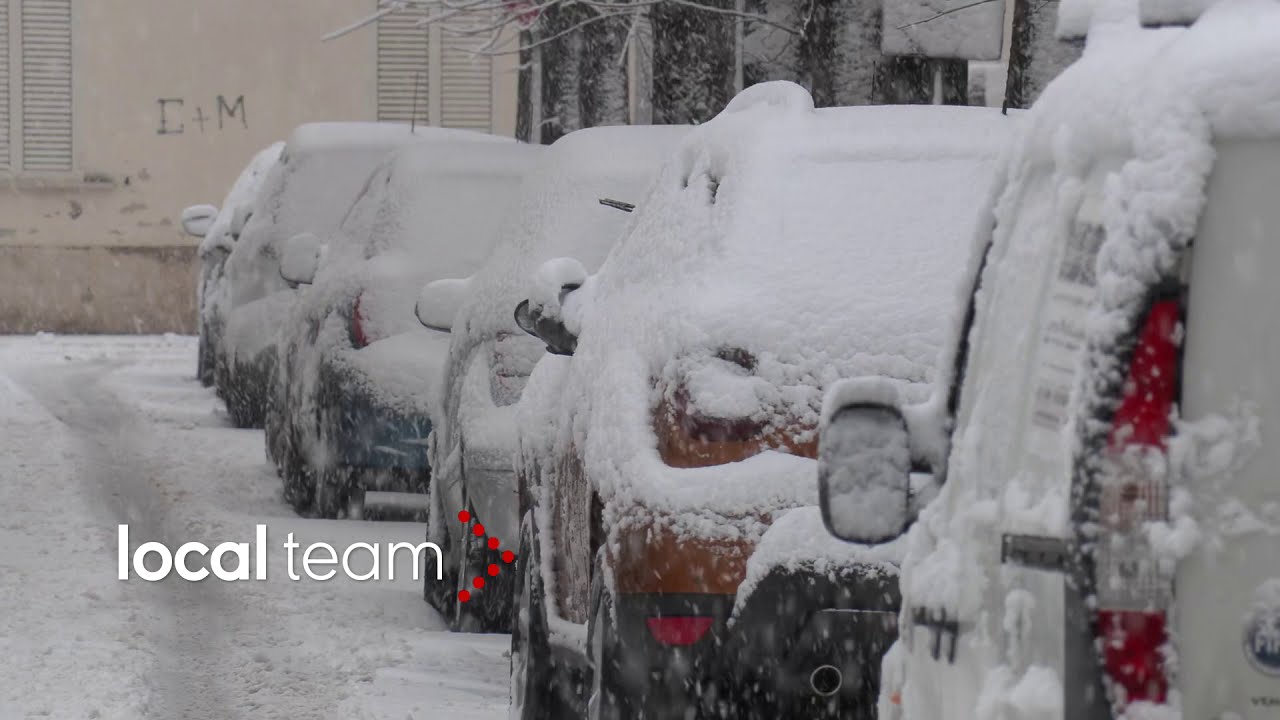 Nevicate in Abruzzo: le immagini da Chieti (mattina di sabato 13 febbraio 2021)