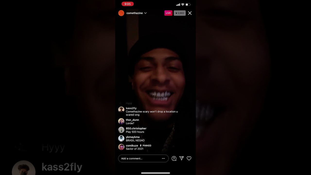 Comethazine HAS features on his self titled album/previews music (full ig live)