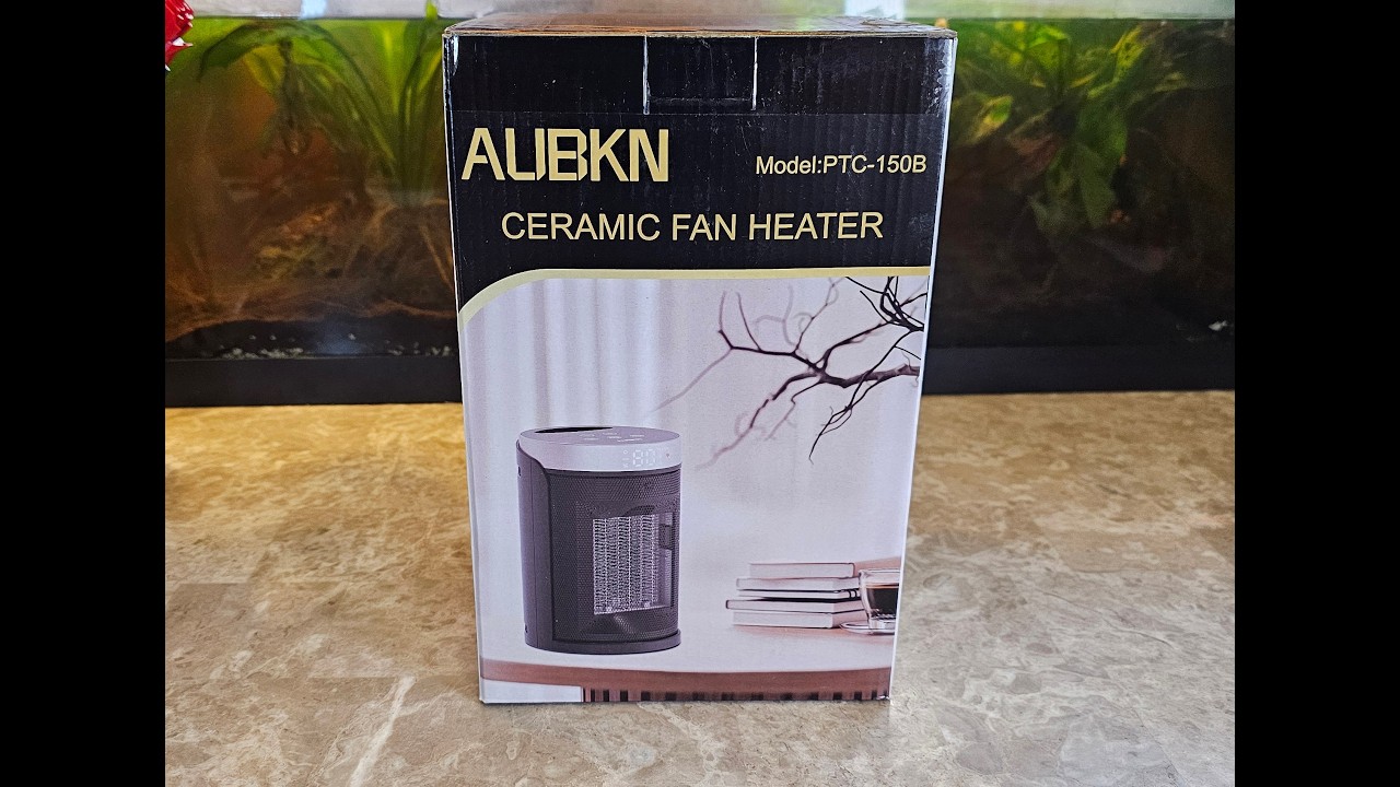 Space Heater, AUBKN Portable Ceramic Space Heater 1500W PTC Unboxing and Review