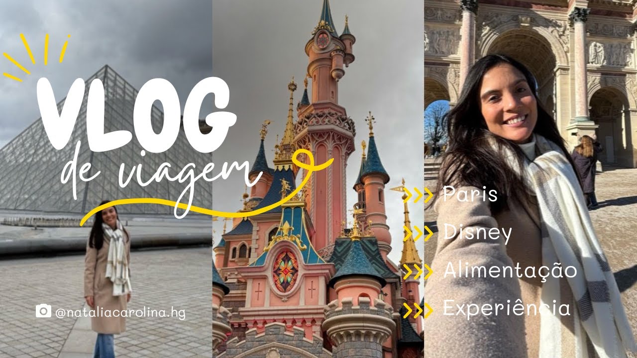 Primeira viagem sozinha para Paris & Disney | Vlog de 3 dias