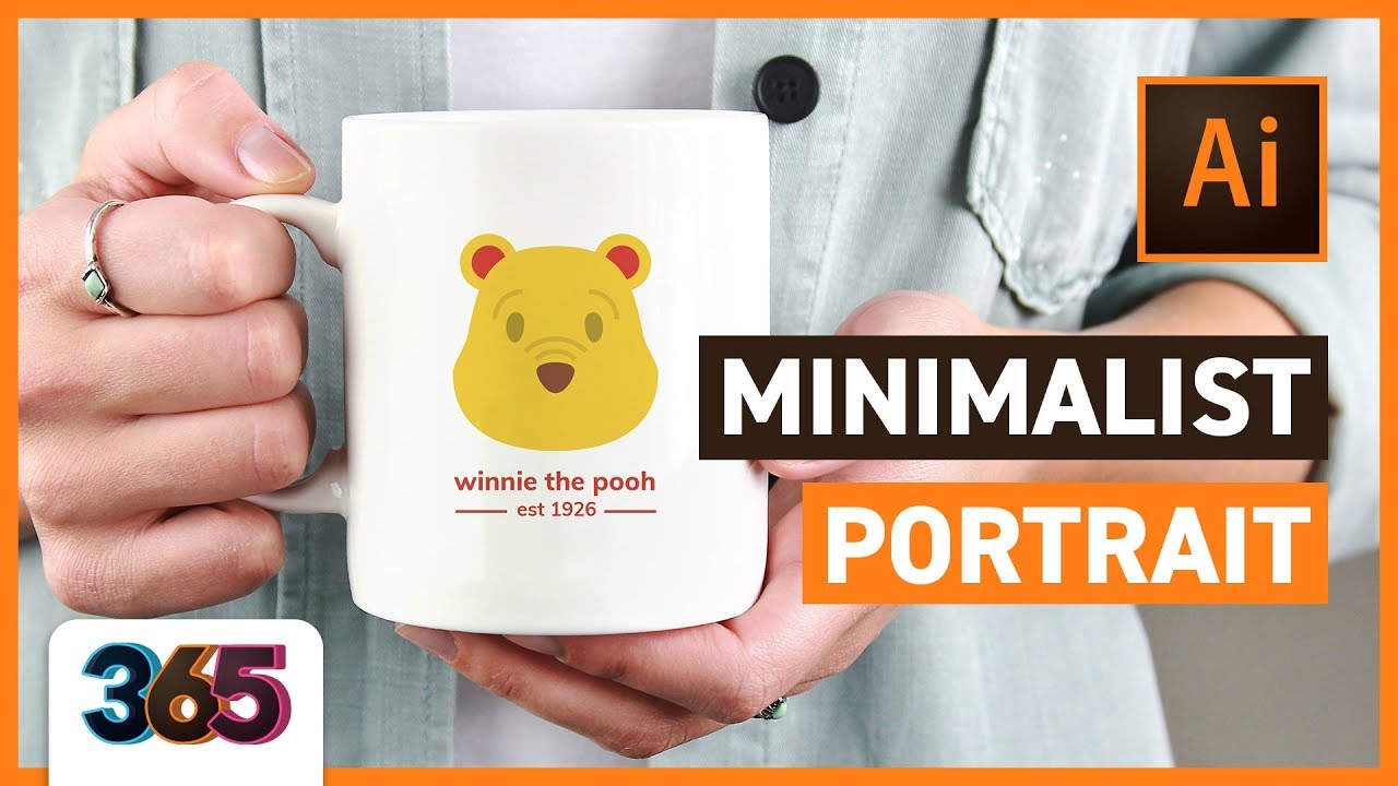 Minimalist Portrait in Illustrator CC | tips & time-lapse #18/365 Days of Creativity