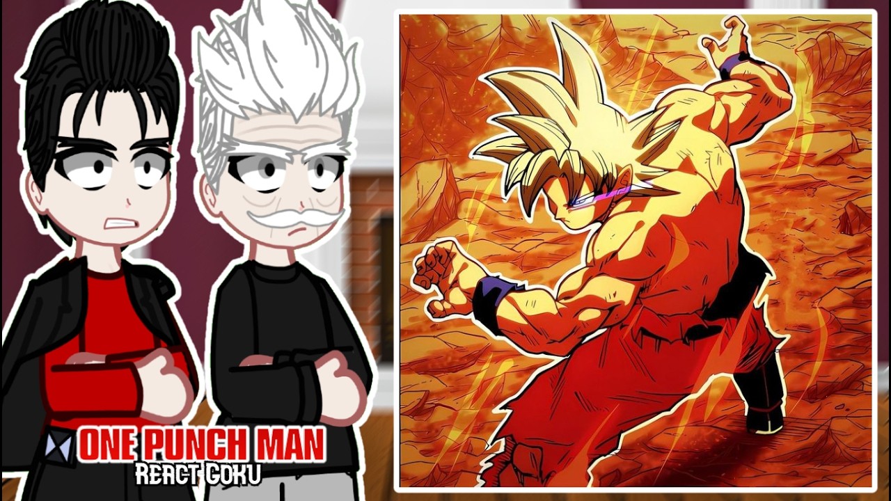 One Punch Man React to Goku | Dragon Ball | Gacha React
