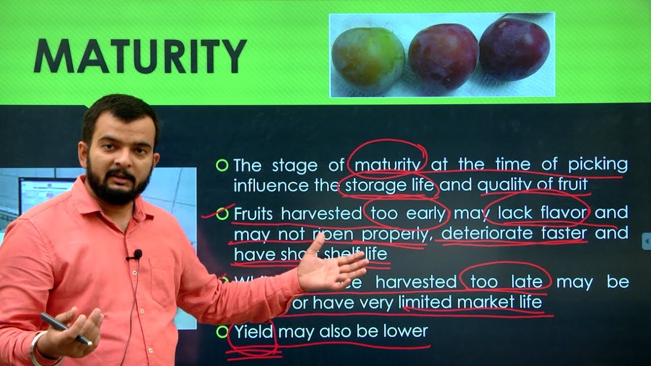 Maturity Indices of Fruits and Vegetables