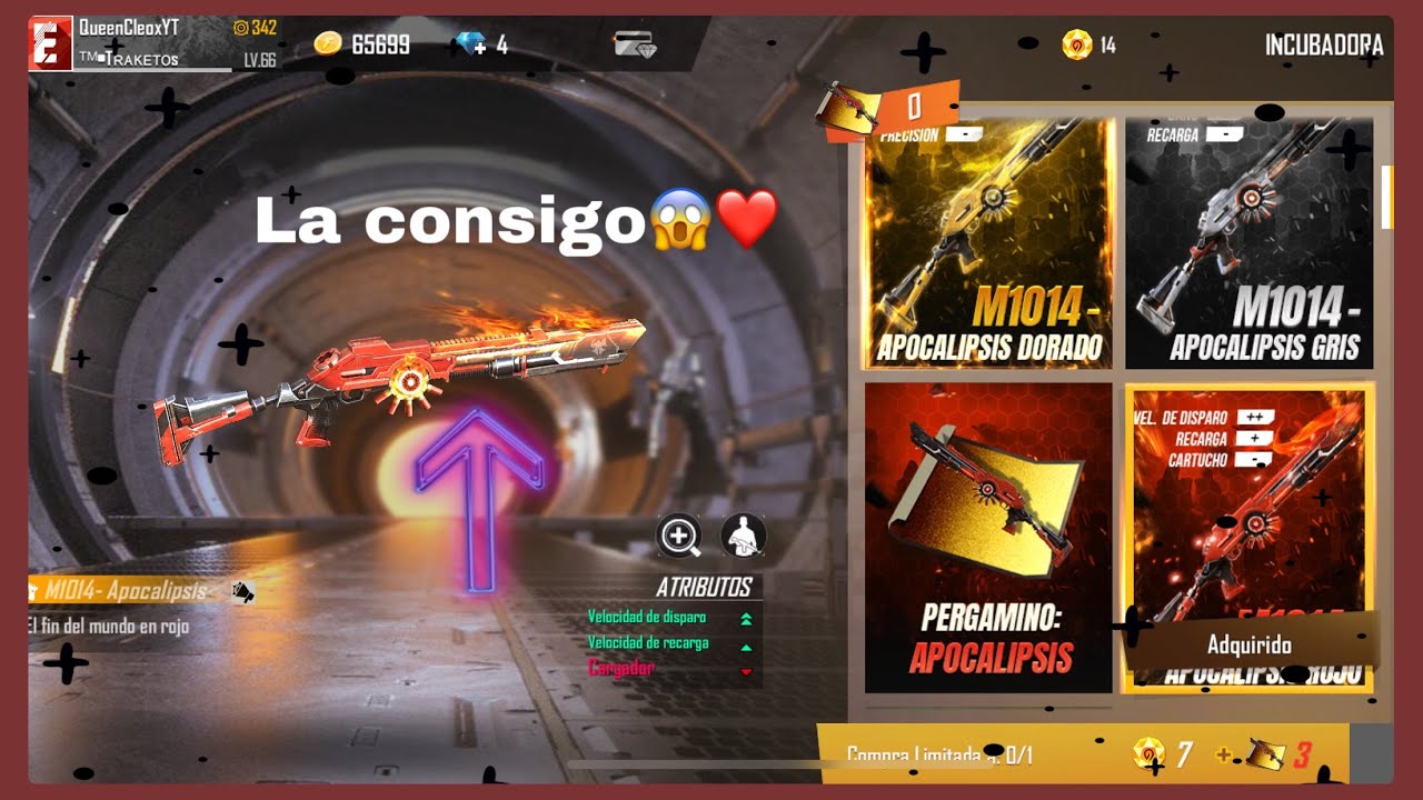 CONSIGO LA NUEVA M10 DE LA INCUBADORA/*APOCALIPSIS DORADA Y VERDE/ FREE FIRE/ Queen CleoX