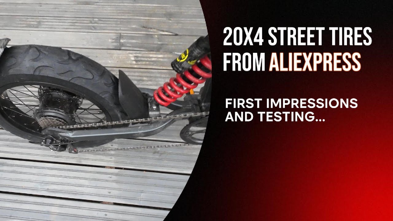 Testing 20x4 E-bike street tires from AliExpress