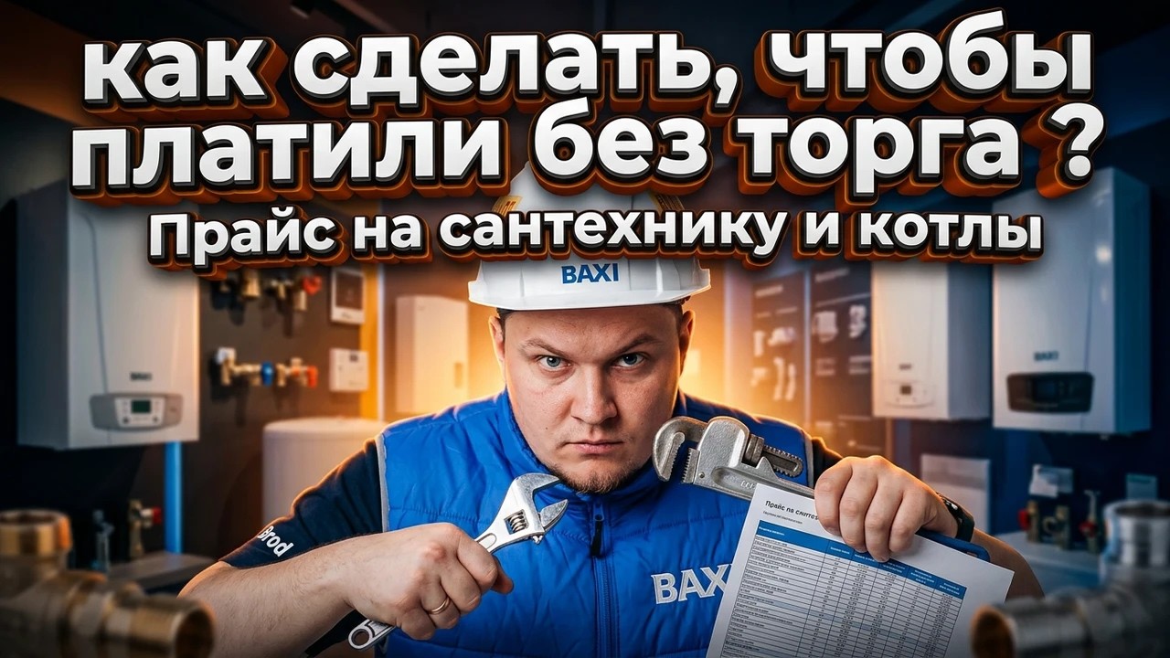 Прайс на сантехнику и котлы: как сделать, чтобы платили без торга?